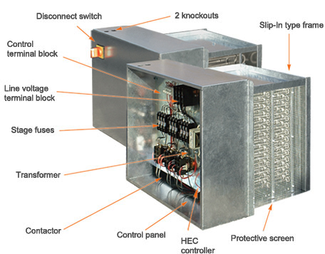 Neptronic | Electric Heaters | Open Coil Heaters