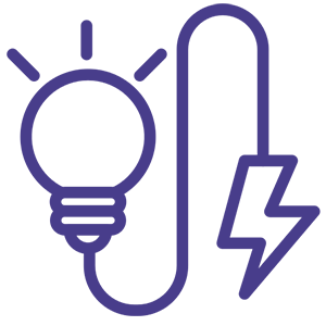 Energy consumption dashboard and alerts icon